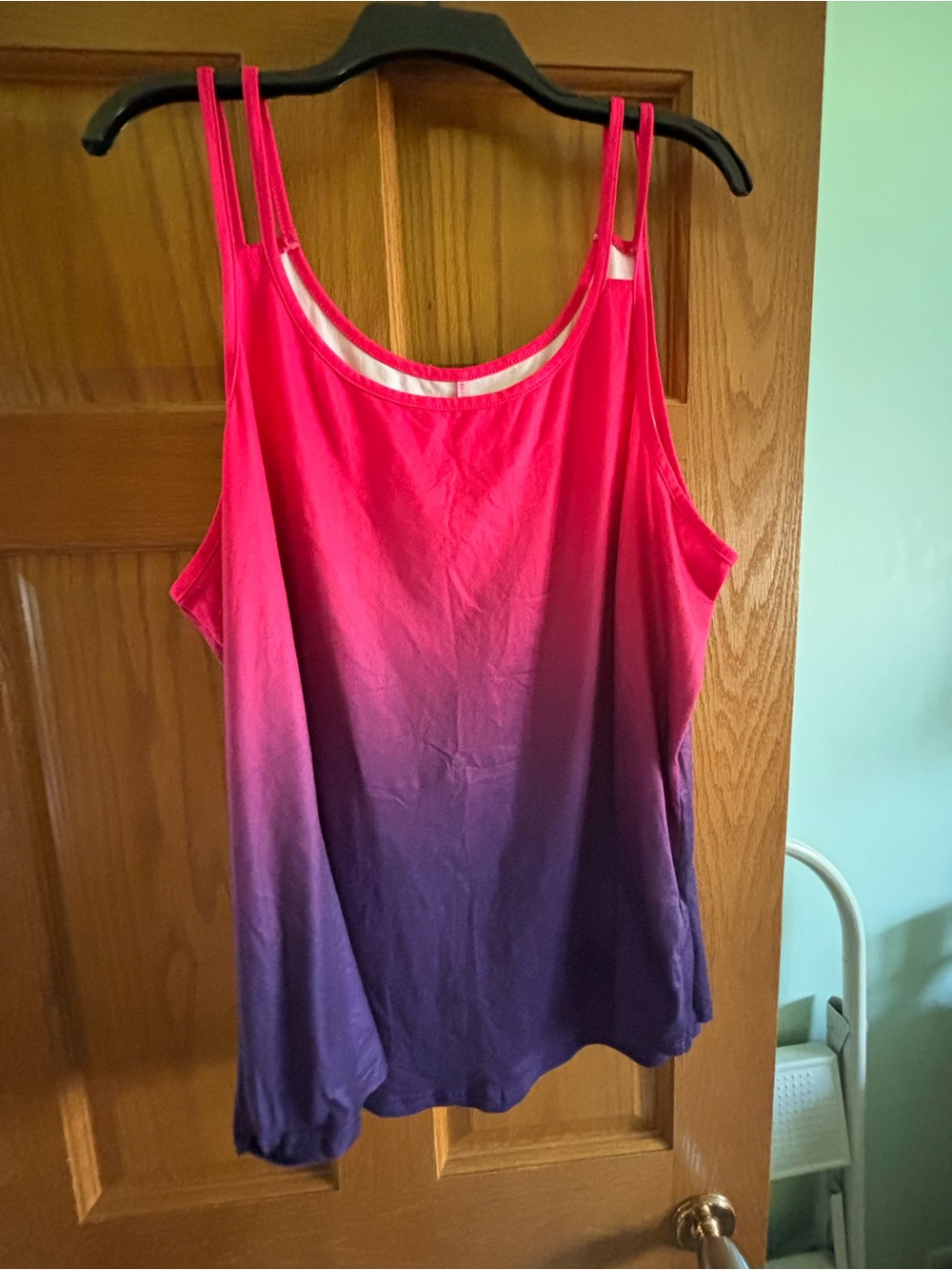 SHEIN Pink-to-Purple Ombre Double-Strap Camisole